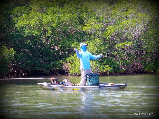 “Stand-up and Fly” tournament style kayak fly fishing